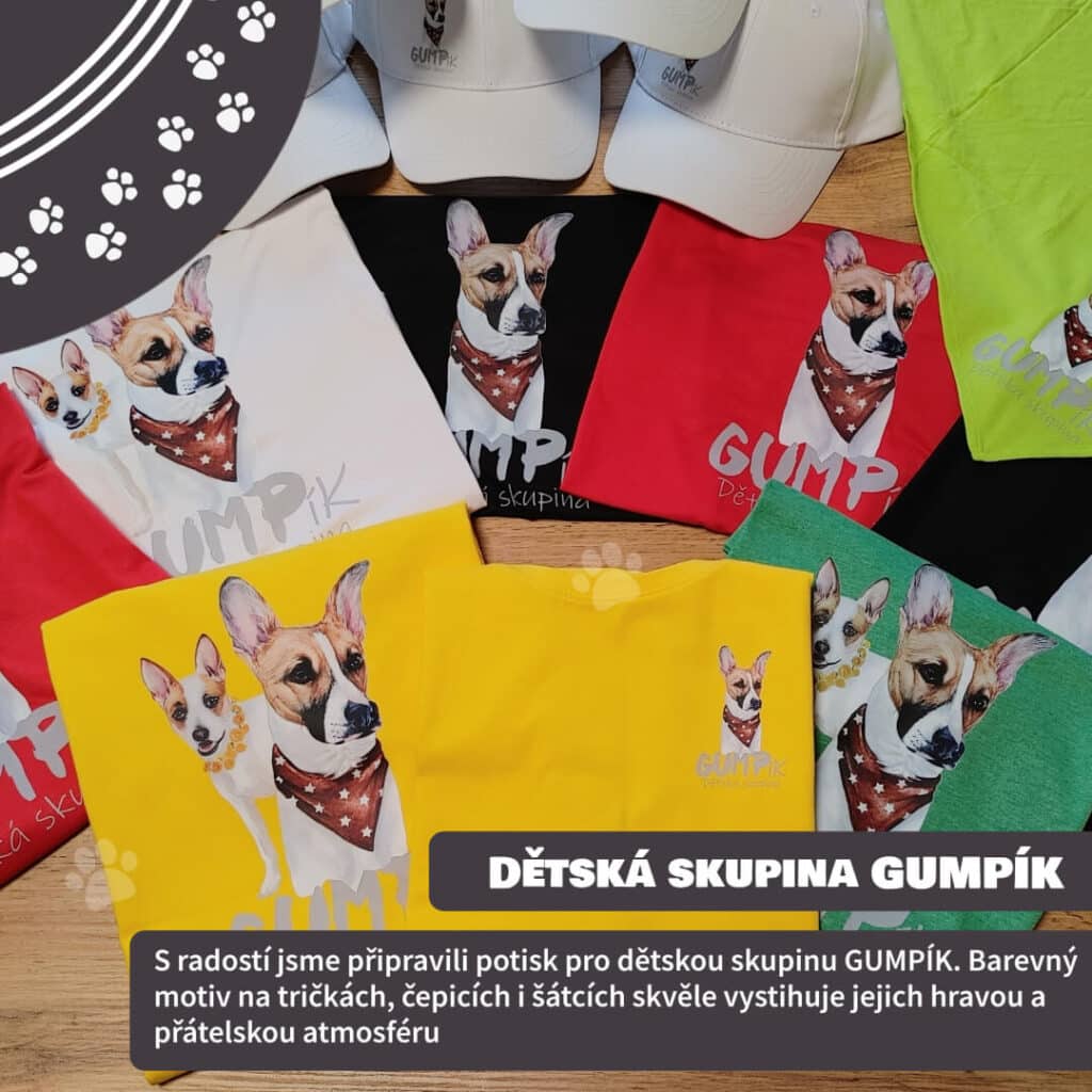 Potisk pro dětskou skupinu GUMPík