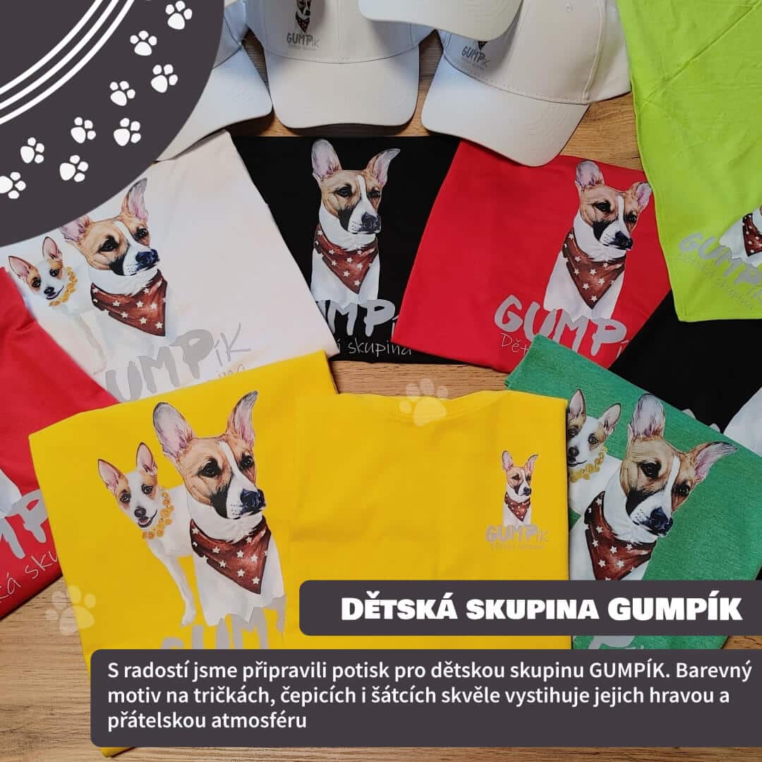 Potisk pro dětskou skupinu GUMPík