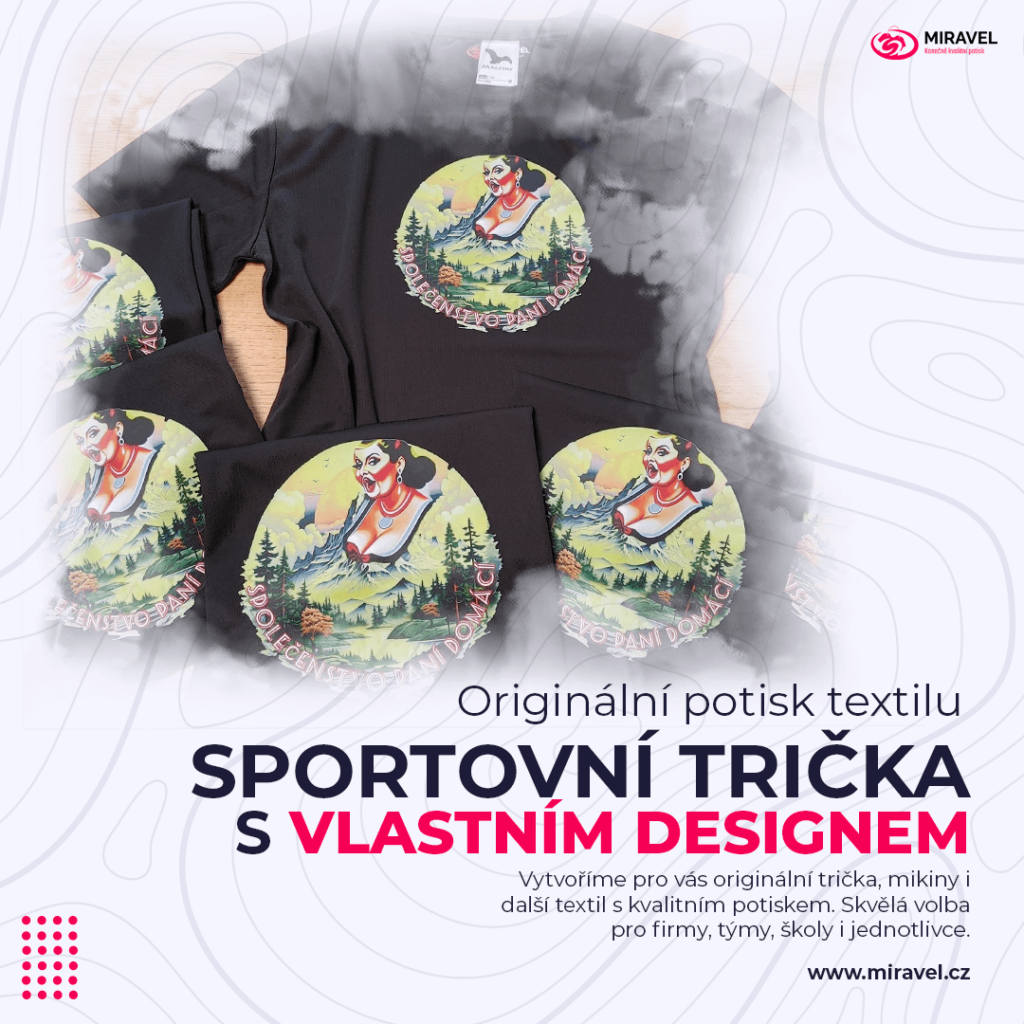 Originální potisk triček pro SPOLEČENSTVO PANÍ DOMÁCÍ